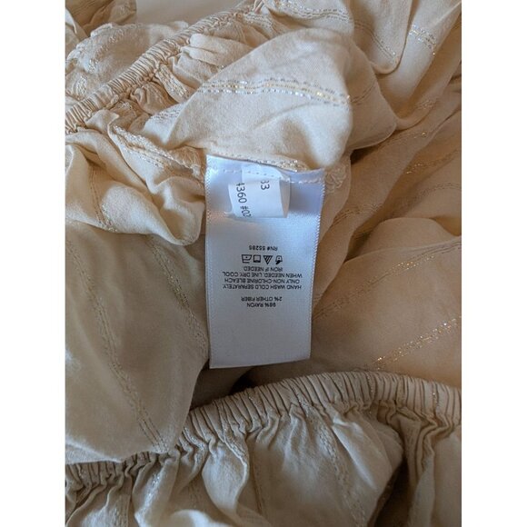 Express XS Blouse With Metallic Stripes & Button Details Boho Fairy - Picture 4 of 4